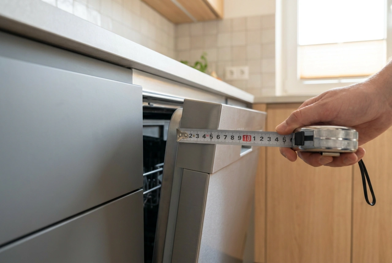How to Measure the Height of an Integrated Dishwasher Before Installing the Front Panel