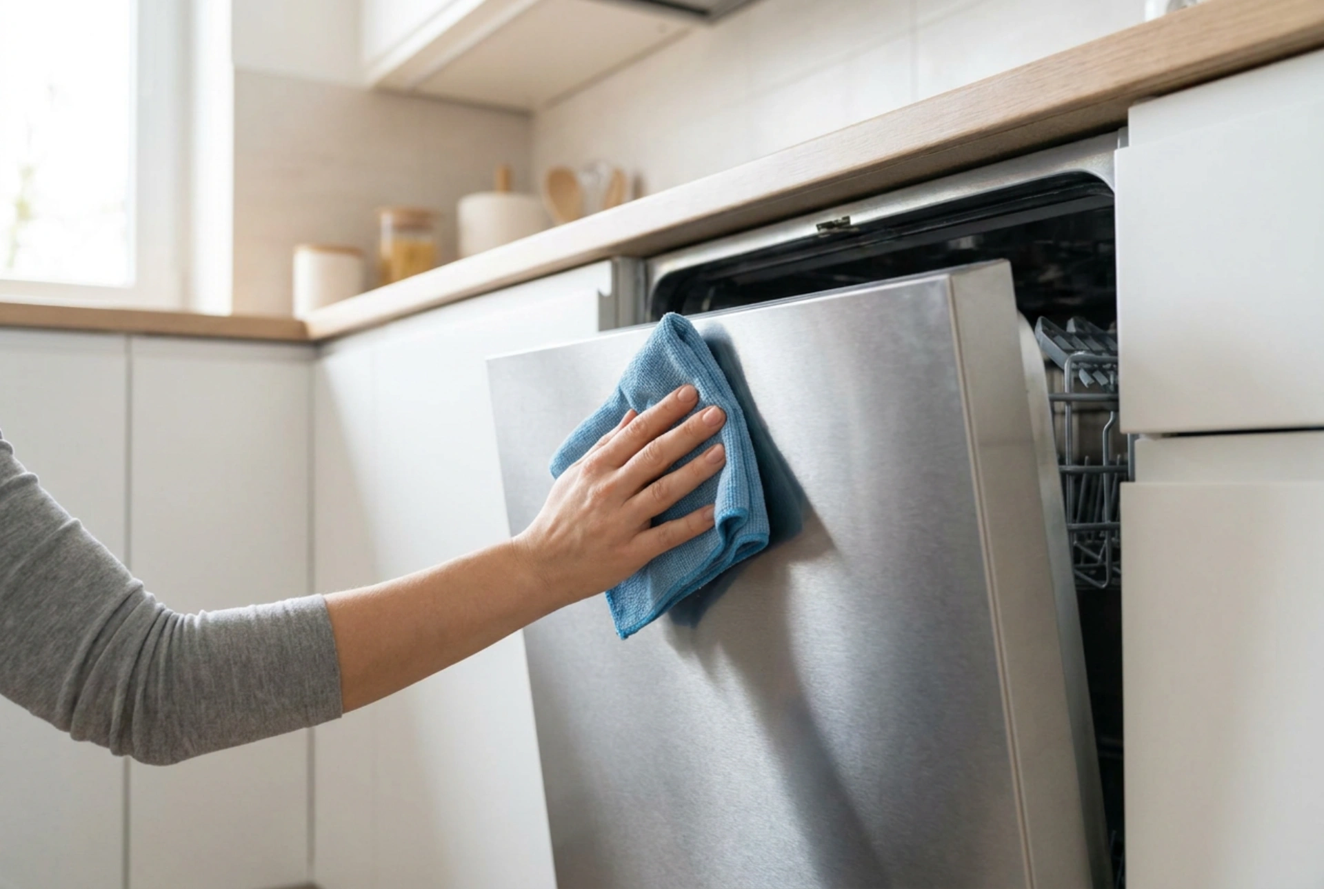 How to Care for the External Panel of an Integrated Dishwasher Daily