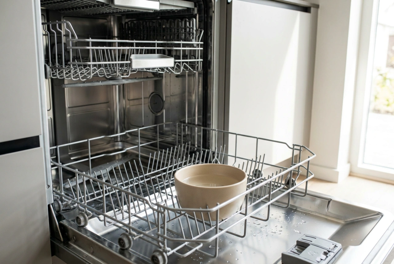 How to prepare a dishwasher for its first use and set the program