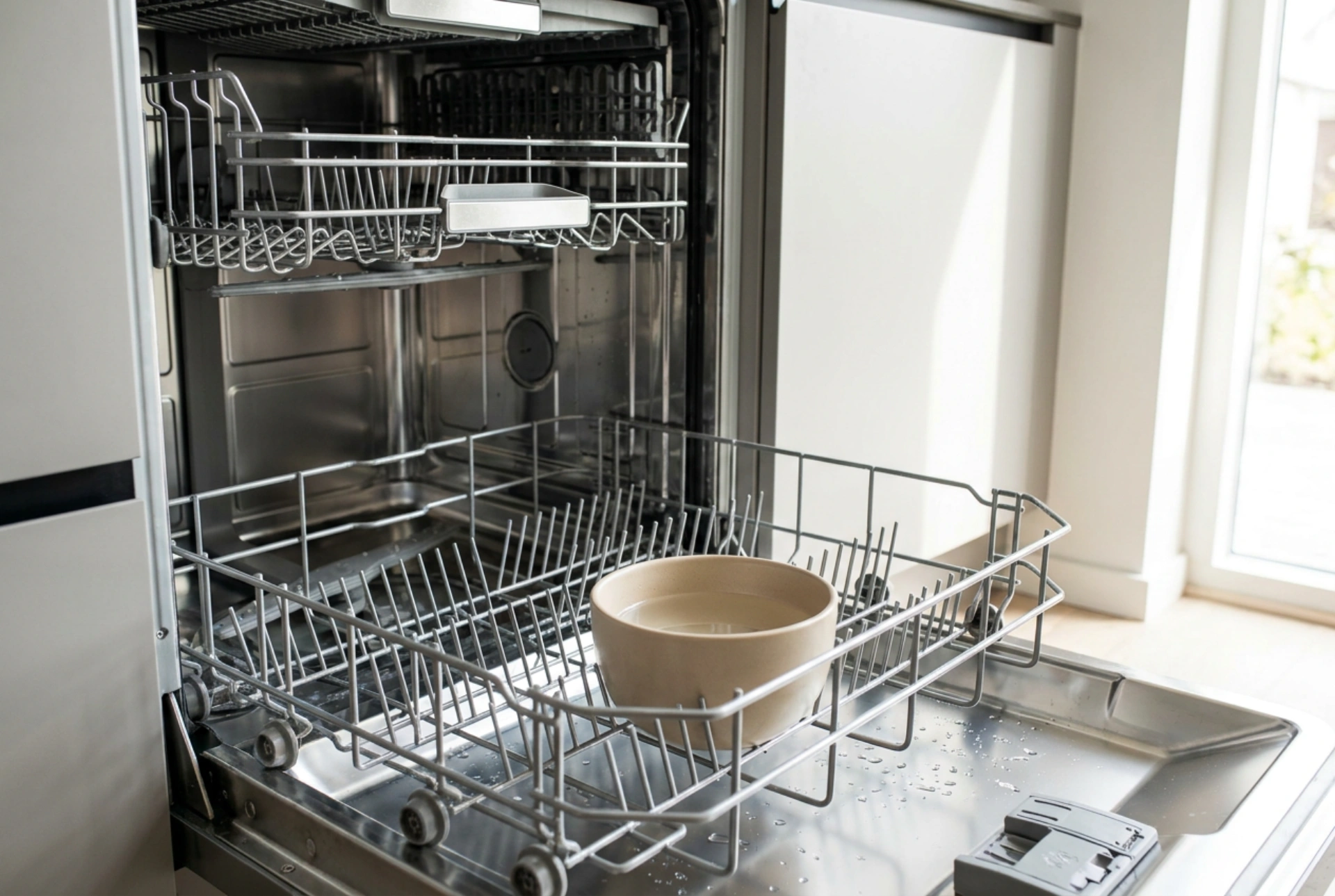 How to prepare a dishwasher for its first use and set the program