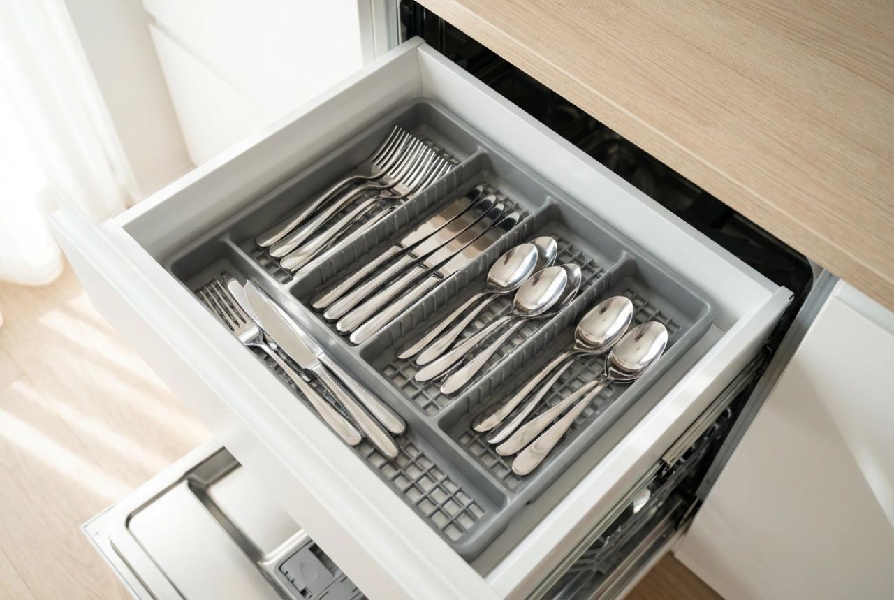 Does a Dishwasher Cutlery Drawer Simplify Daily Loading