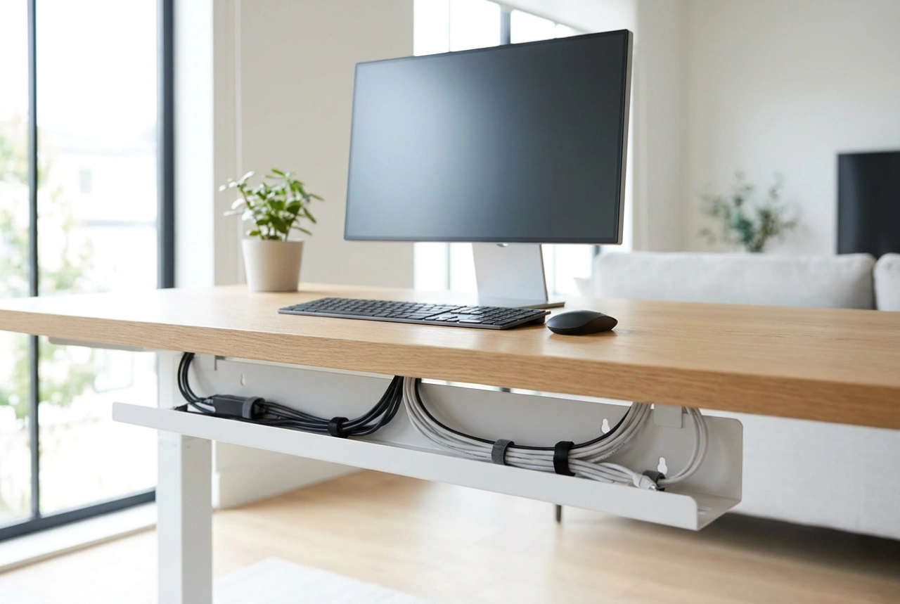 How to Install an Under-Desk Cable Organizer and Reclaim Your Workspace