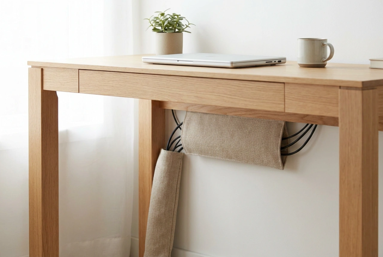 How to Organize Under-Desk Cables with a Wire Organizer