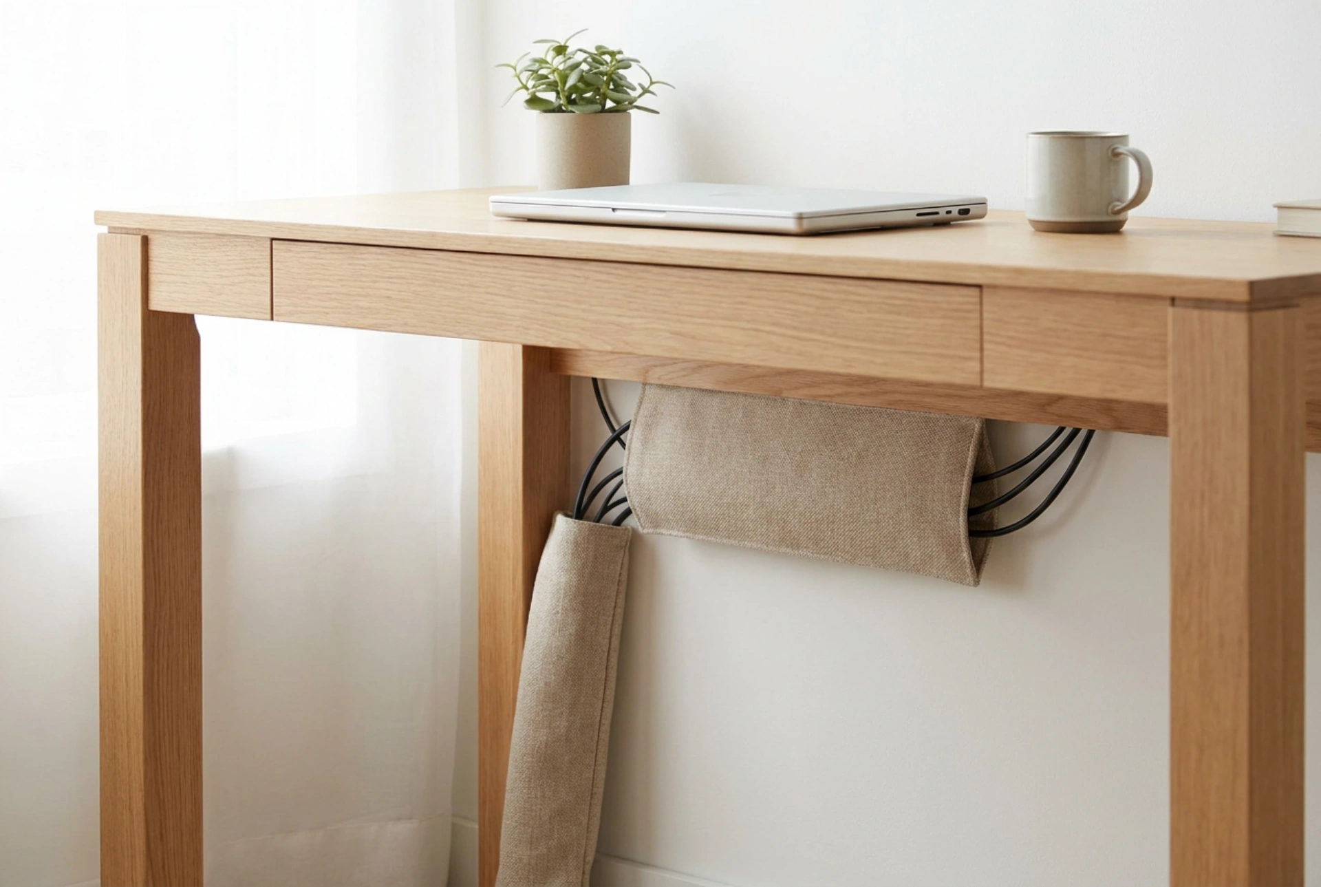 How to Organize Under-Desk Cables with a Wire Organizer
