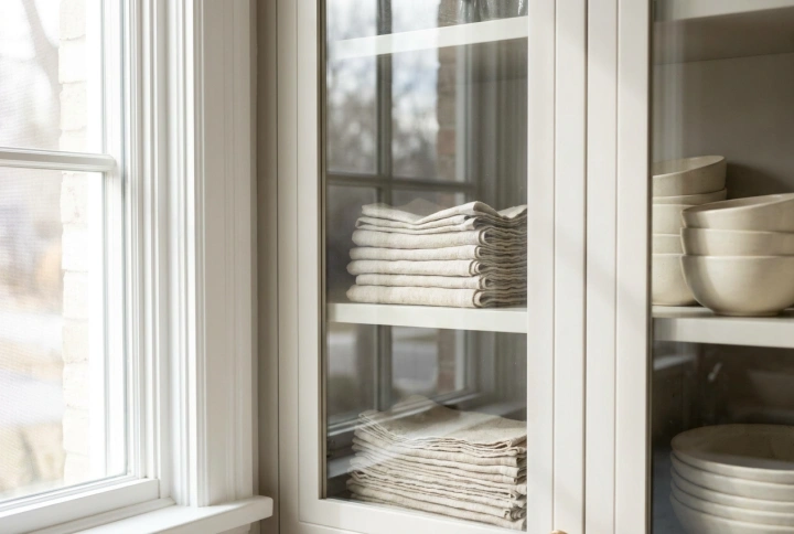 Organising Glass-Front Cabinets: Structuring and Displaying Visible Items