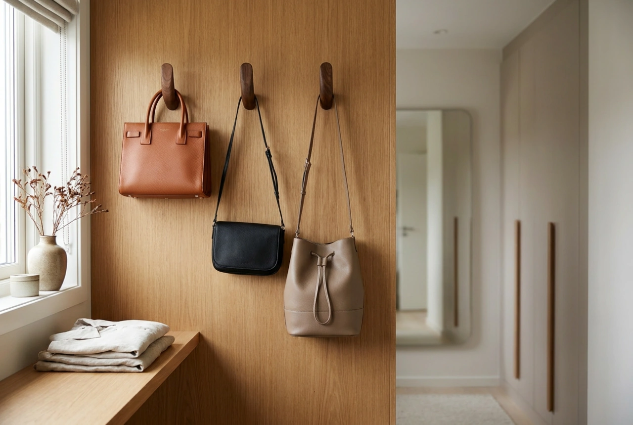 How to Hang Handbags on the Wall Without Losing Their Shape
