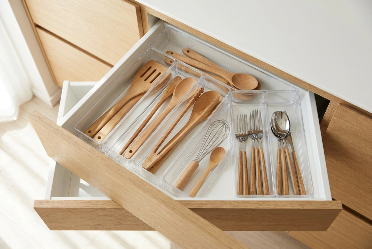 Plastic Drawer Organizers and a Simple Sorting System