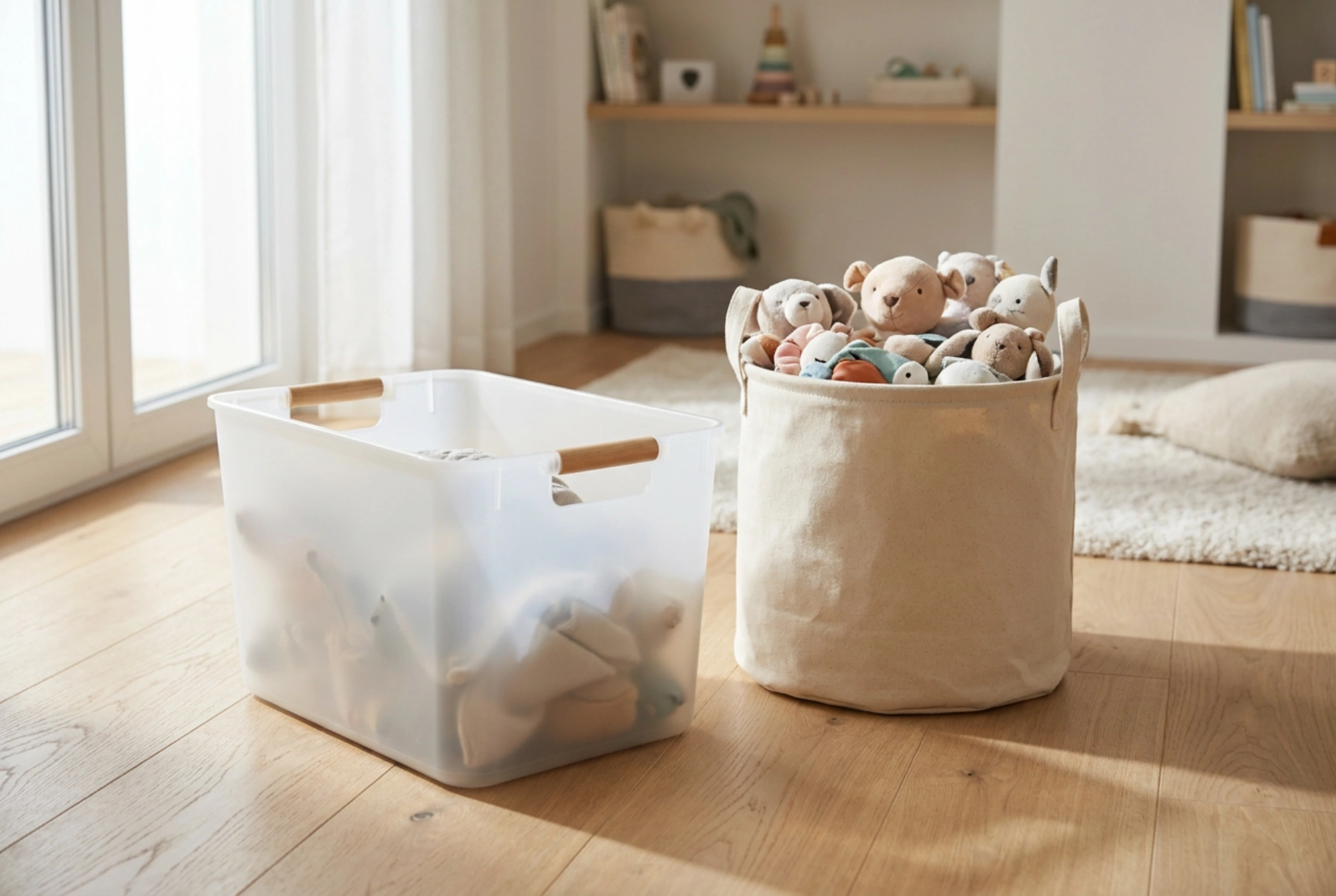 Optimising Playroom Organisation: Plastic Storage Bins and Child-Friendly Cleanup Systems