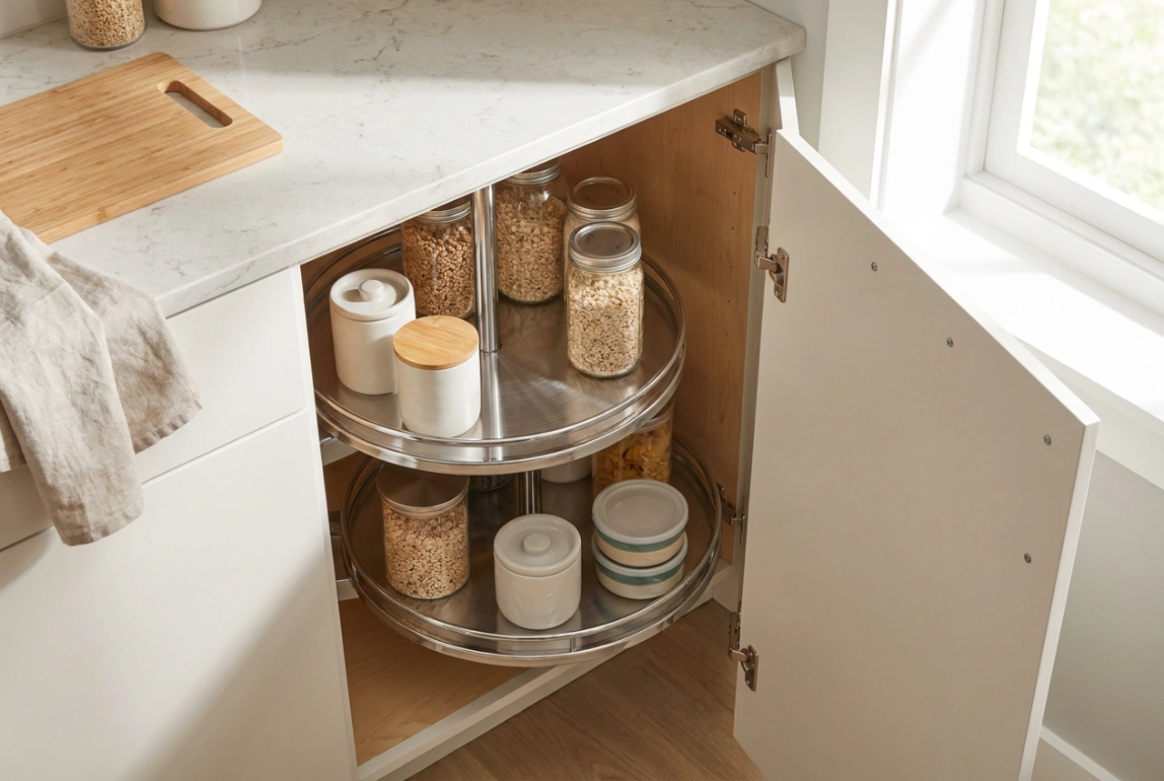 Corner Cabinet Organisers: How to Optimise Kitchen Blind Corners