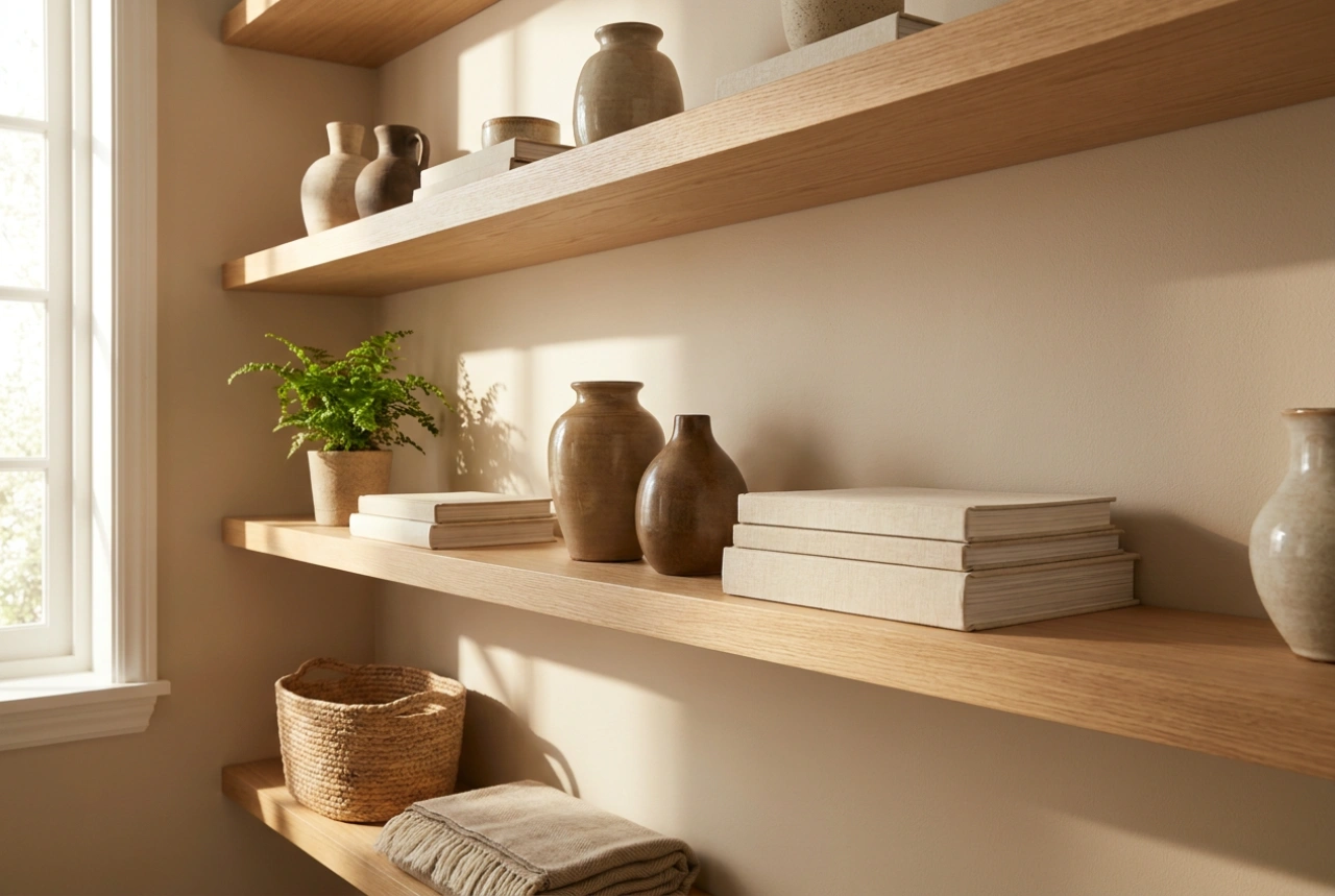 Floating Wall Shelves and Smart Techniques for Organizing Wall Niches