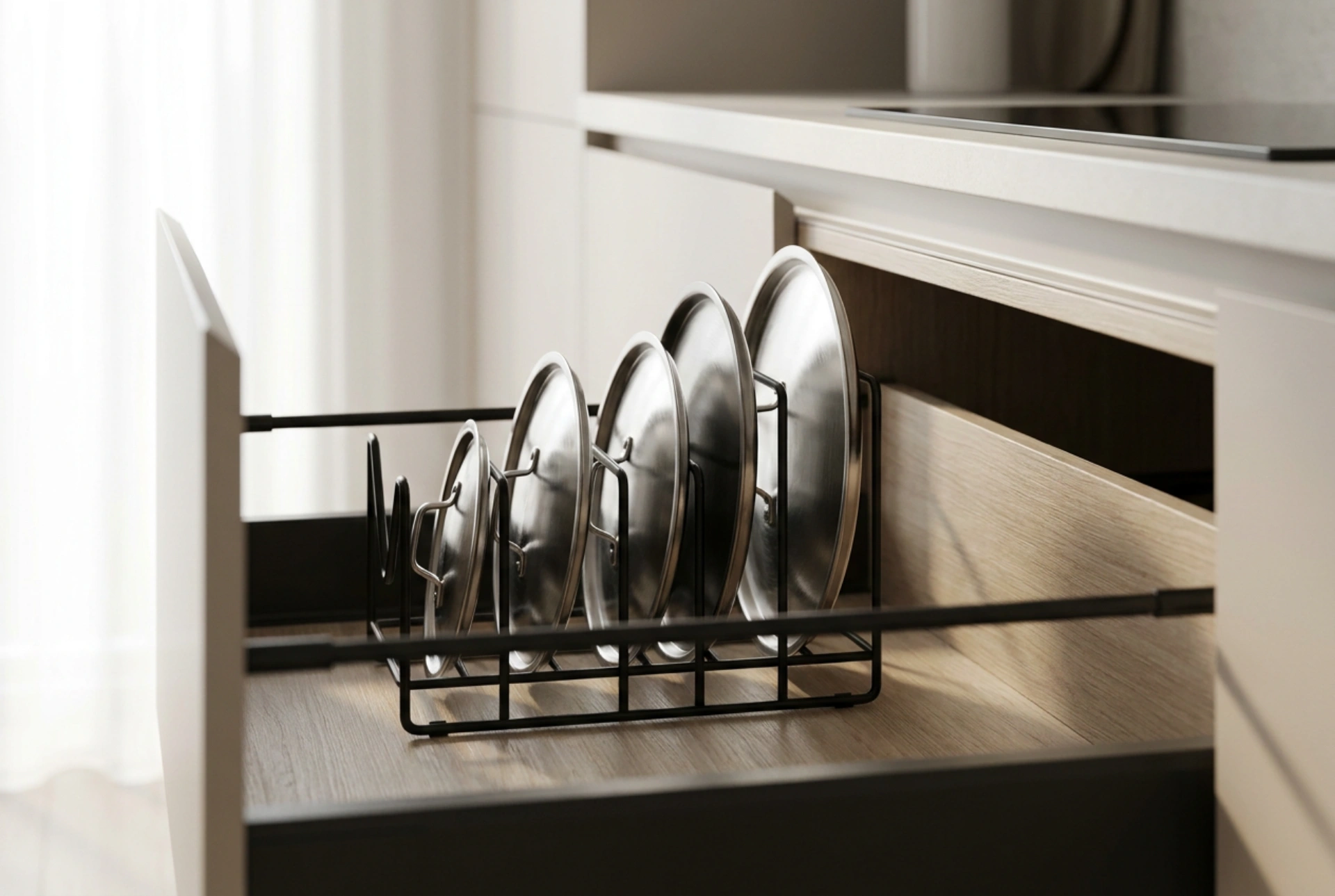 How to Organise Pot Lids in a Practical Organiser