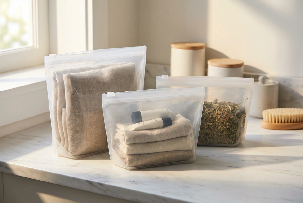 How to label small items in printed grip seal bags