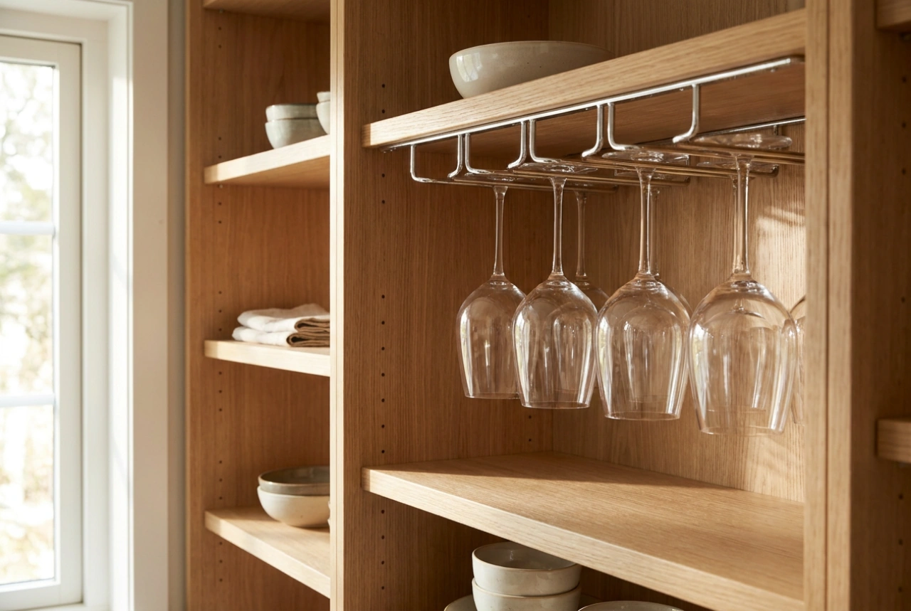 How to Securely Install an Under-Cabinet Wine Glass Rack to Prevent Damage
