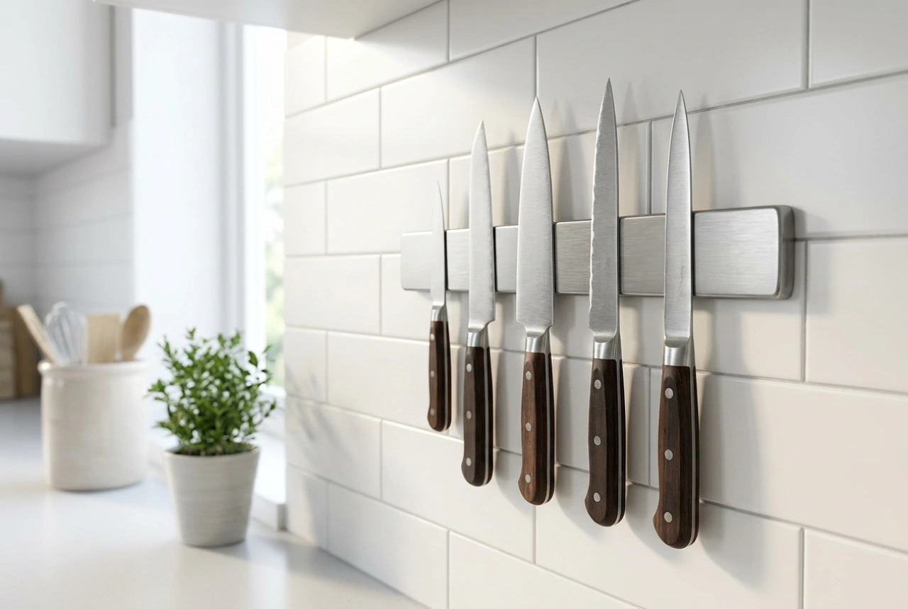 How to Safely Mount and Use a Magnetic Knife Strip Without Drilling