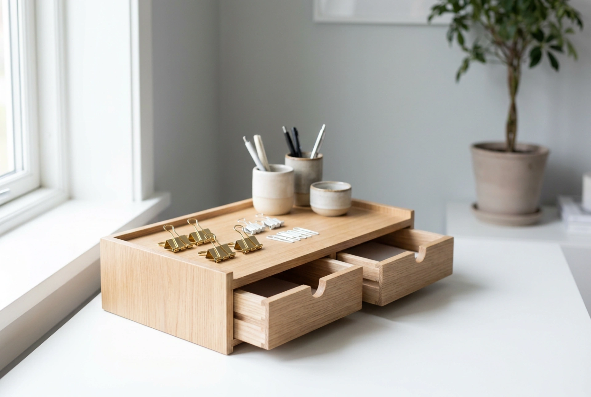 How to Use a Desk Organiser with Drawers for Small Items