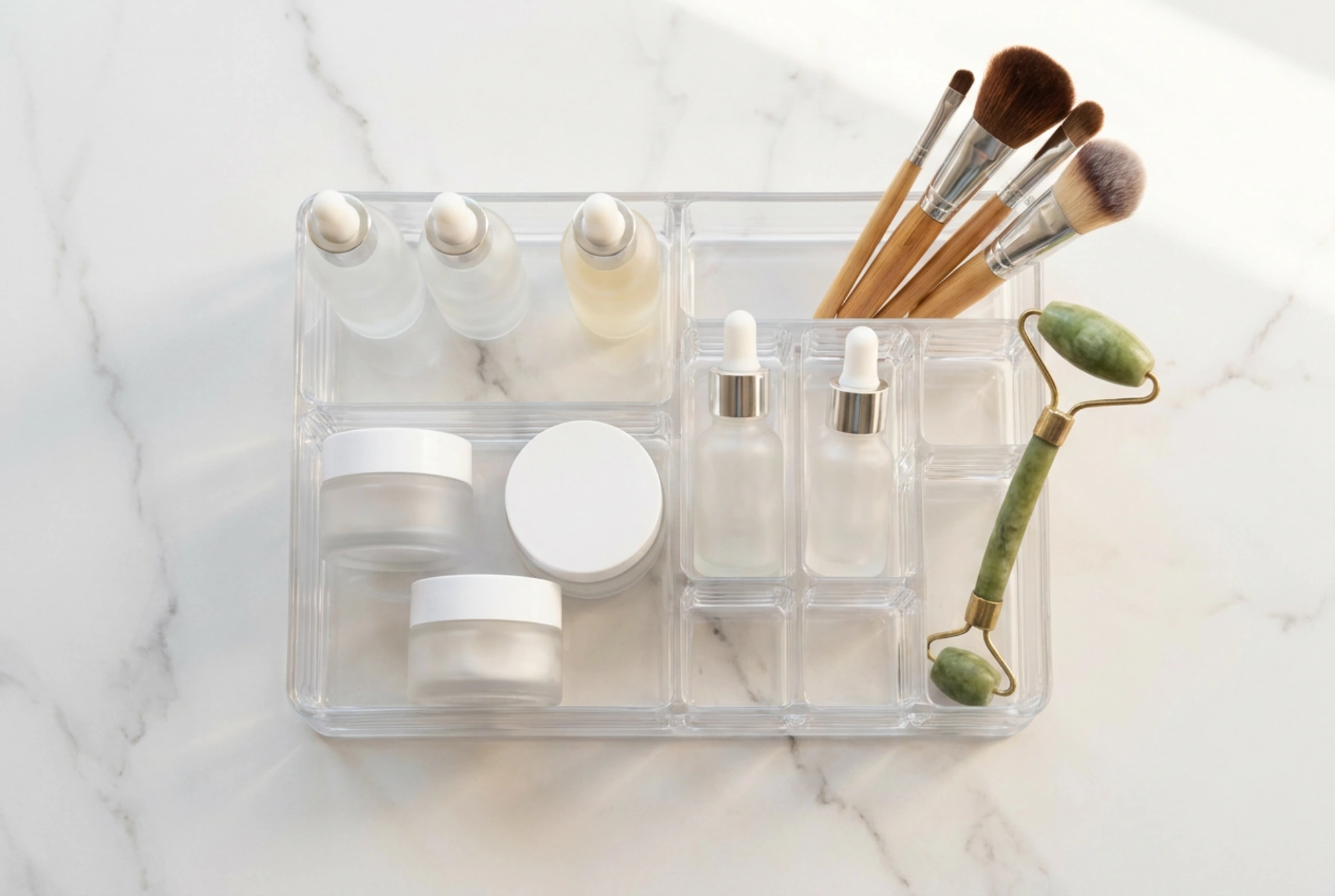 How to Organise a Large Cosmetics Organiser by Skincare Zones
