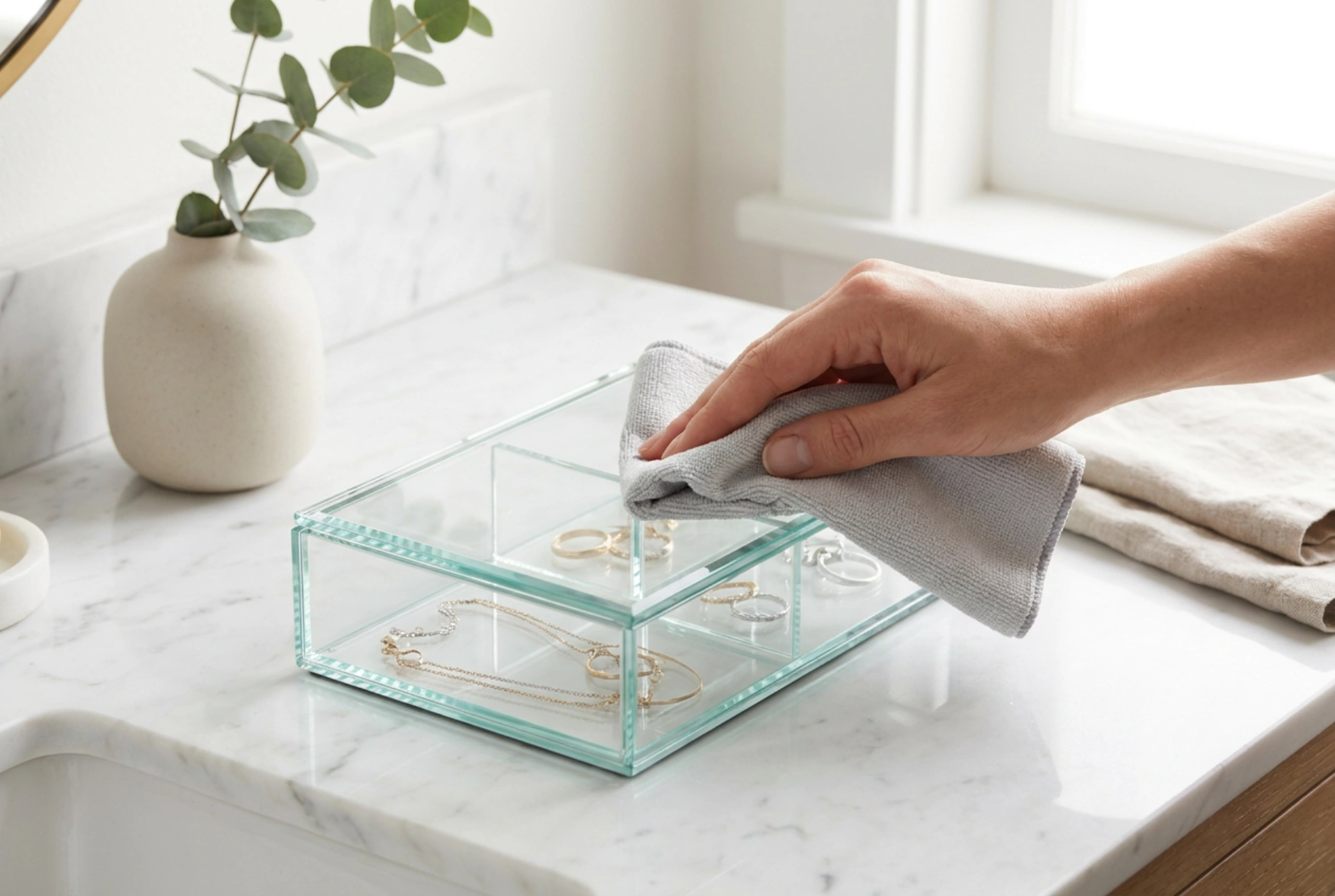 How to Clean a Glass Jewellery Box Without Leaving Streaks