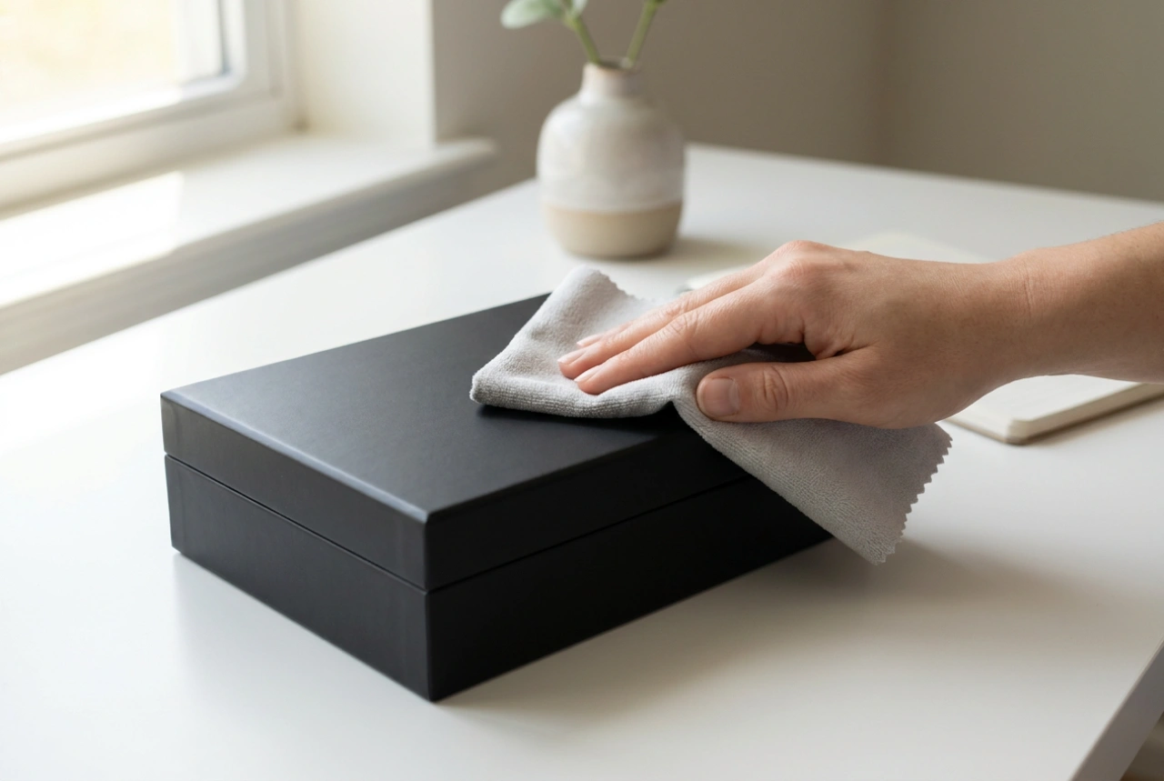 How to Clean a Black Jewelry Box Without Leaving Visible Dust