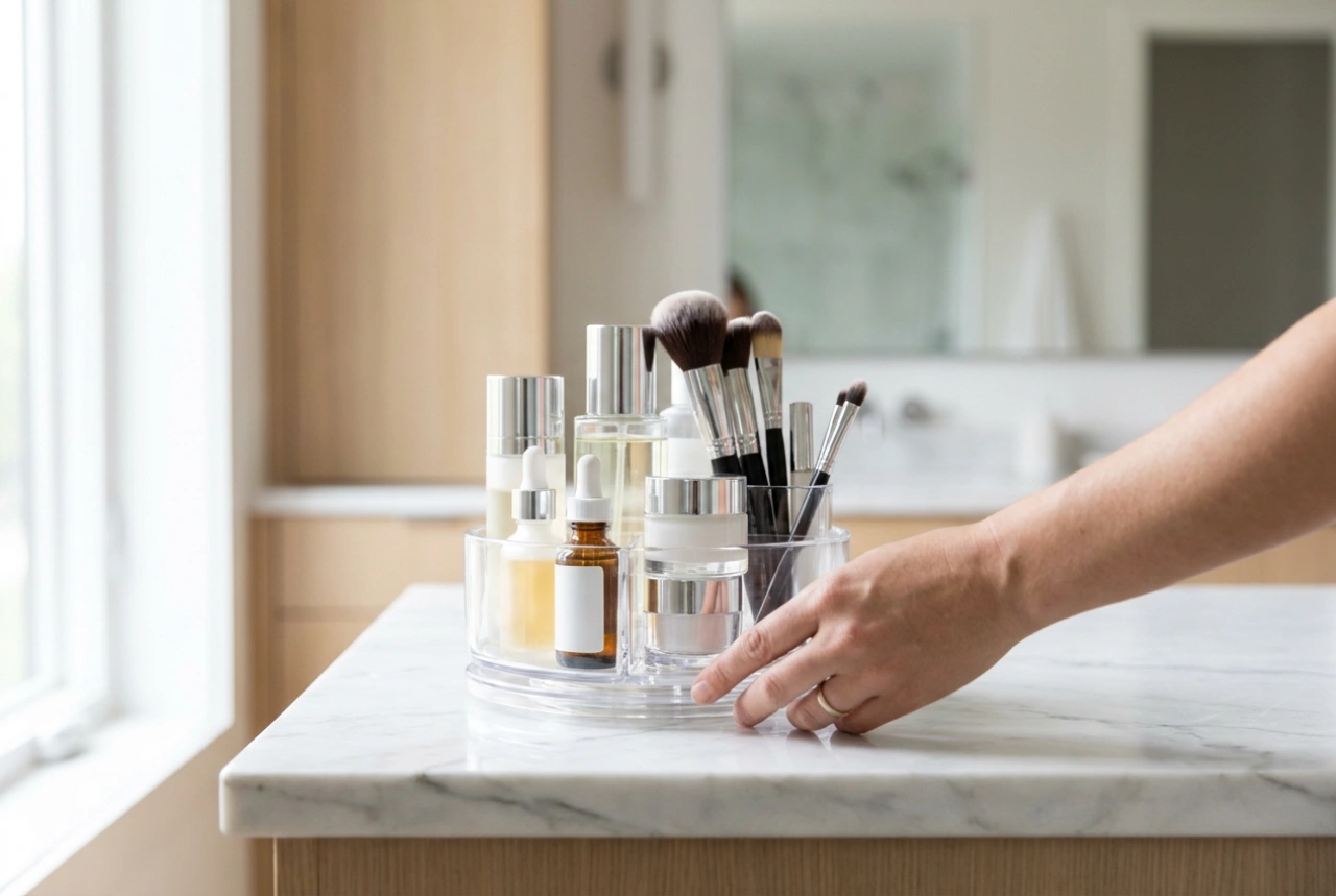 How to Set Up a Rotating Makeup Organiser for Smooth Operation
