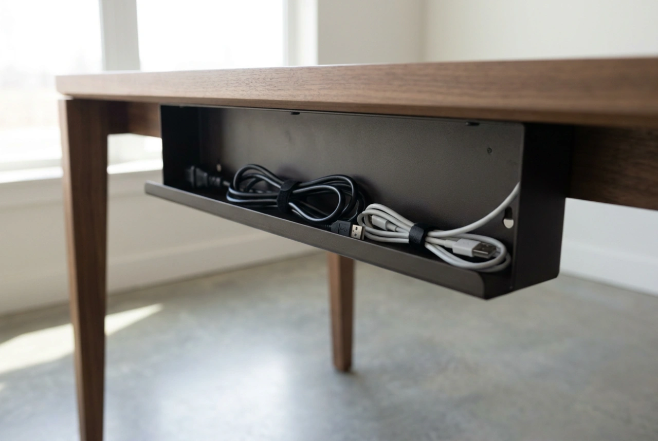 How to Effectively Organise Cables in an Under-Desk Organiser