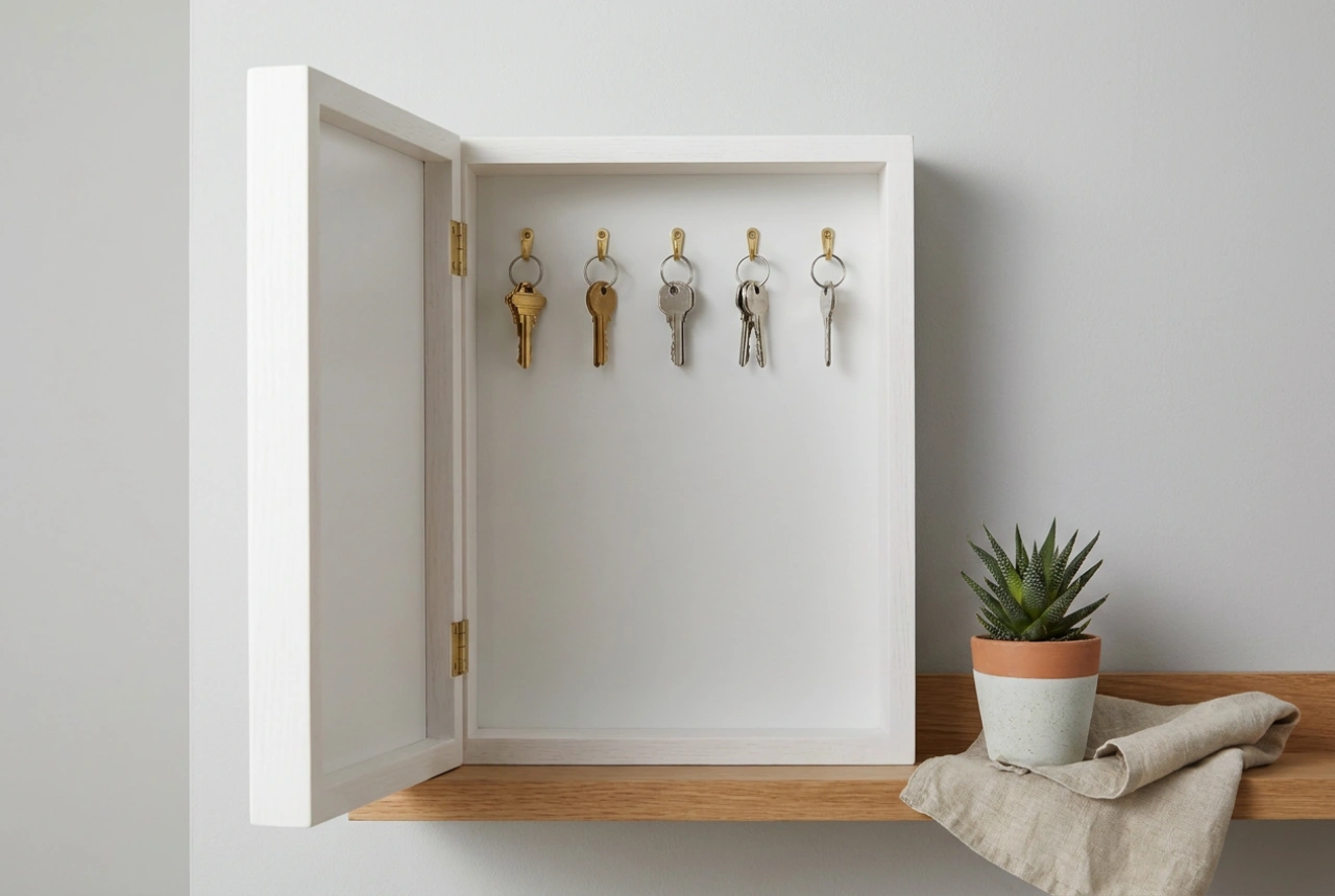 How to maintain order in a white key cabinet