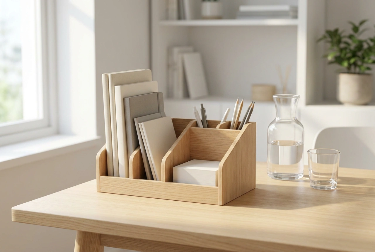 A Large Desk Organiser as a Way to Minimise Workspace Chaos