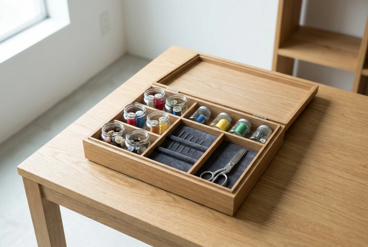 How to Separate Sewing Supplies in Containers and Compartments