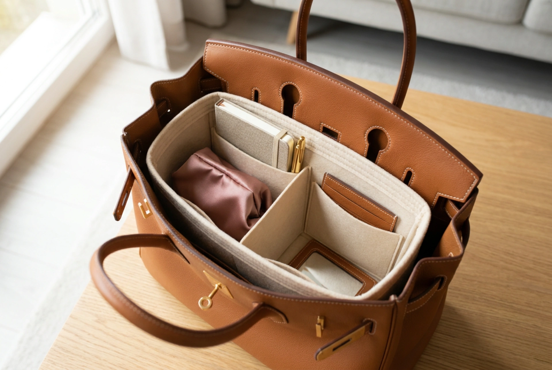 How to Keep Your Handbag Organised with a Structured Insert