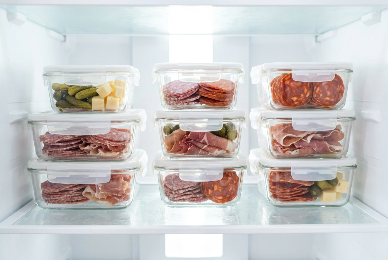 Glass Cold Cut Containers for Hygienic Fridge Organisation