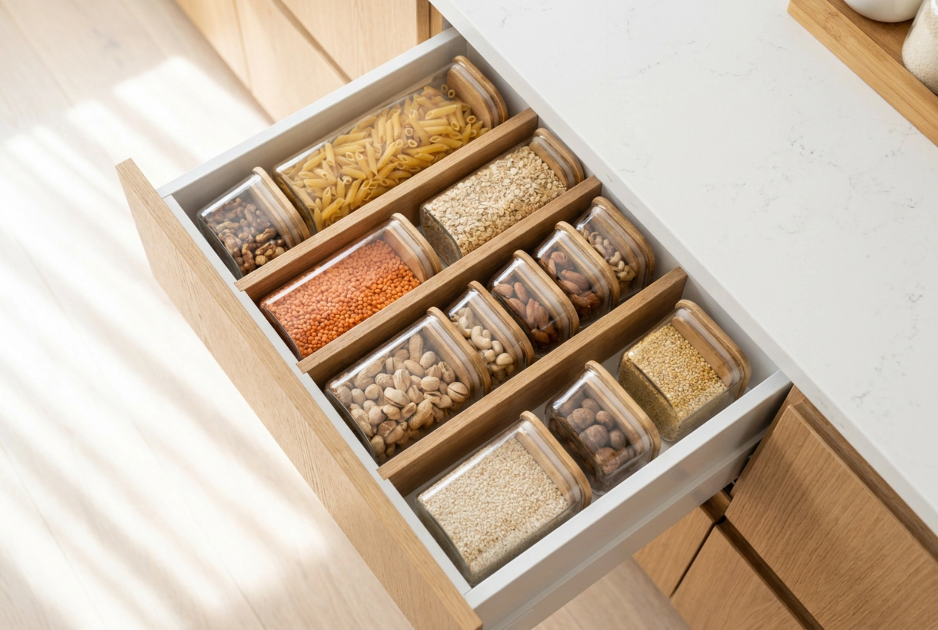 How to Arrange Food Containers to Save Space