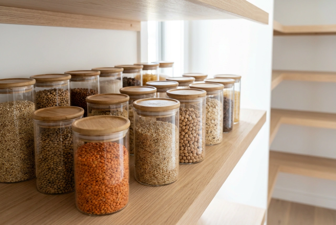 How to Use Glass-Lidded Jars for Dry Food Storage