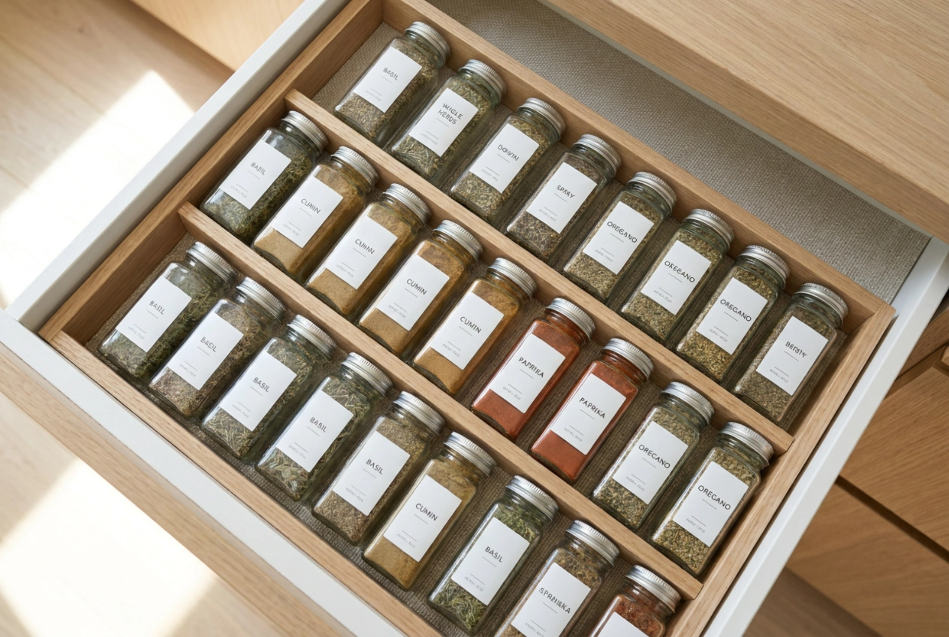 How an In-Drawer Spice Rack Facilitates Quick Cooking