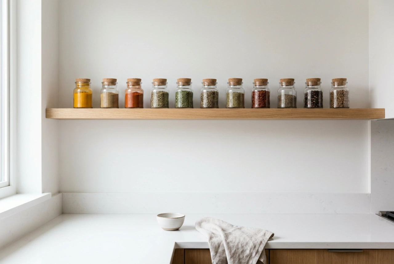 How to Organise Spice Shelves in a Kitchen Without Creating Clutter