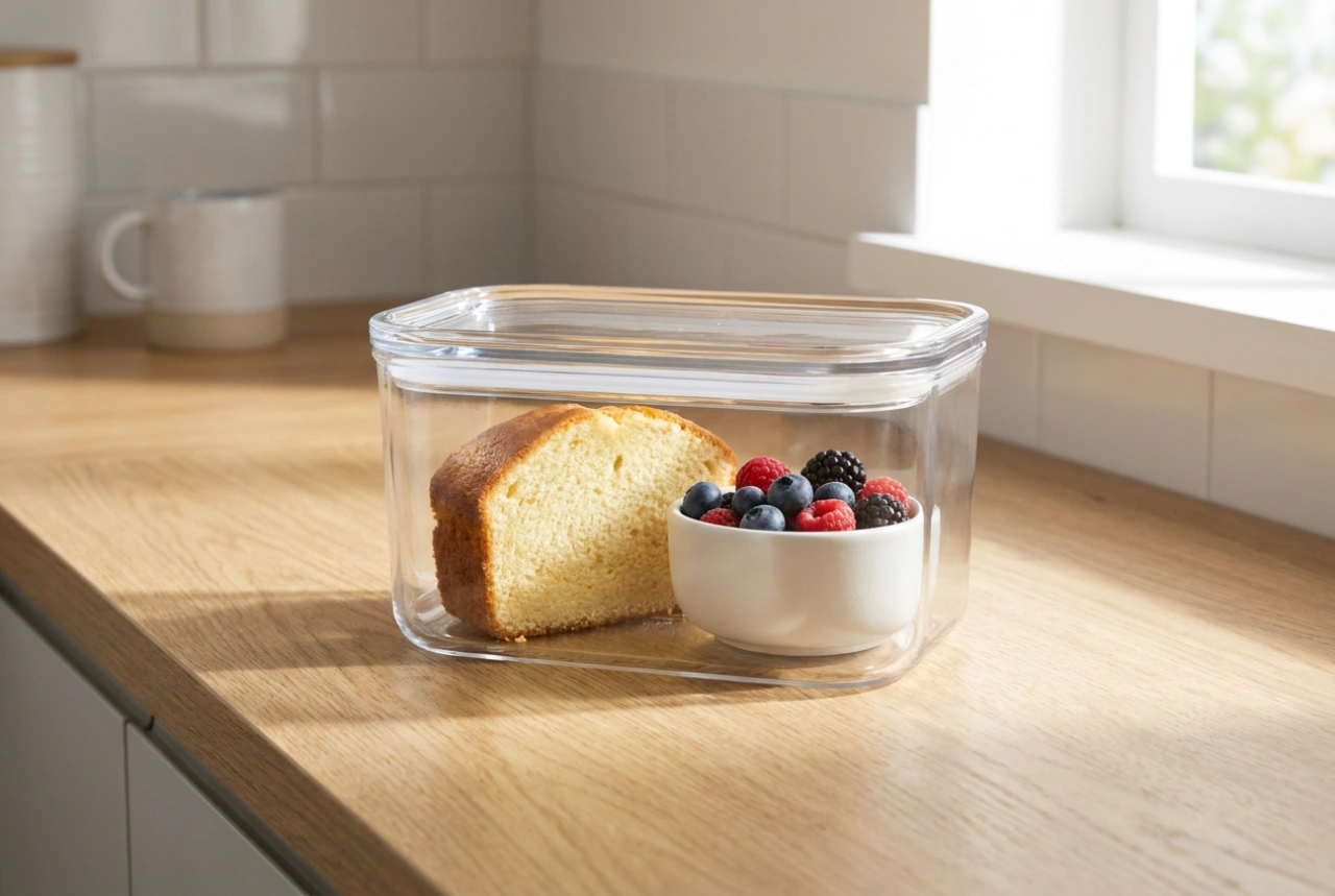 How to store cake in a plastic container without it drying out
