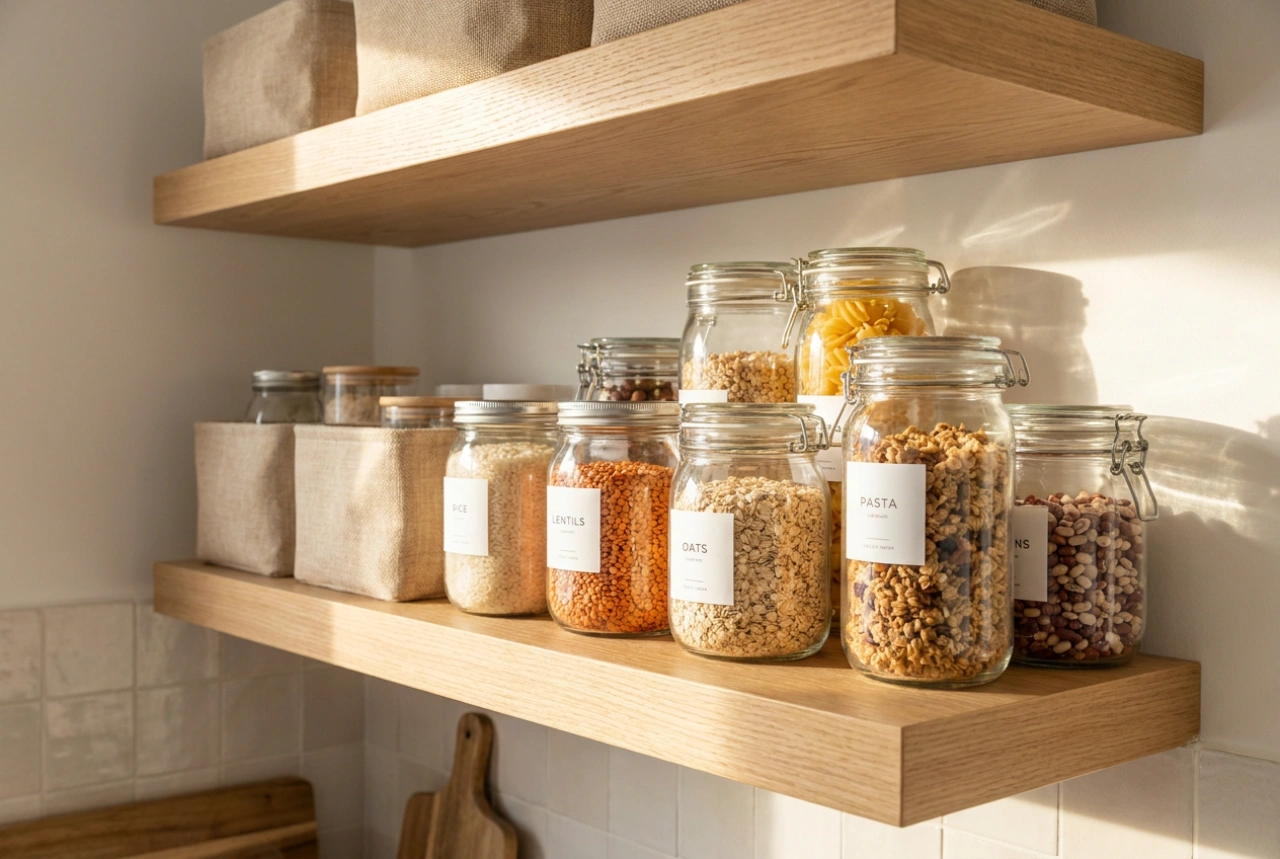 Printing Self-Adhesive Labels for Organizing Boxes and Jars