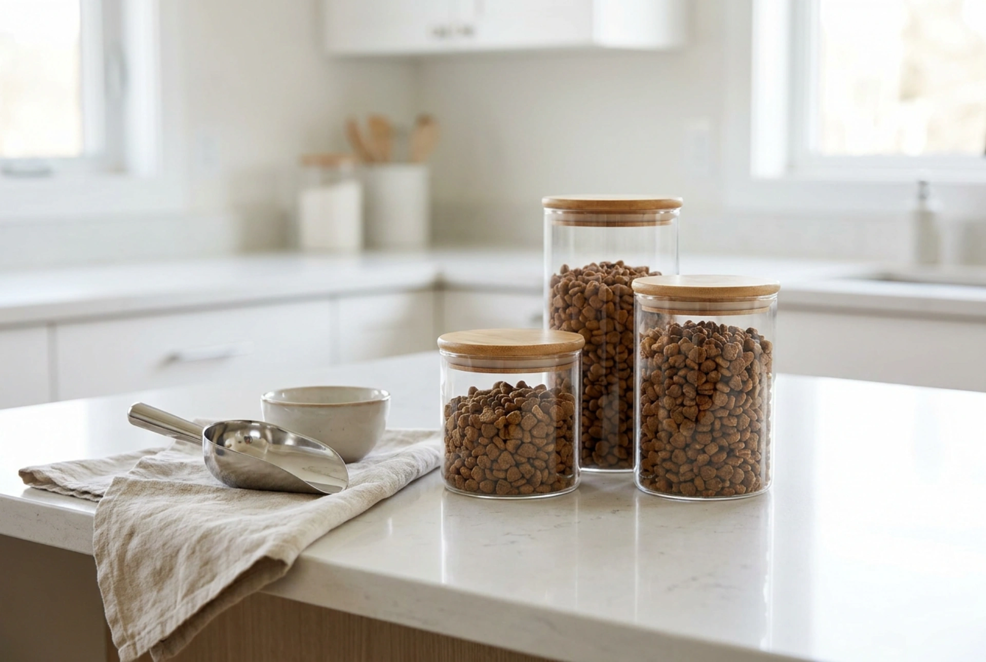 Dog Food Storage Containers and Hygienic Meal Portioning