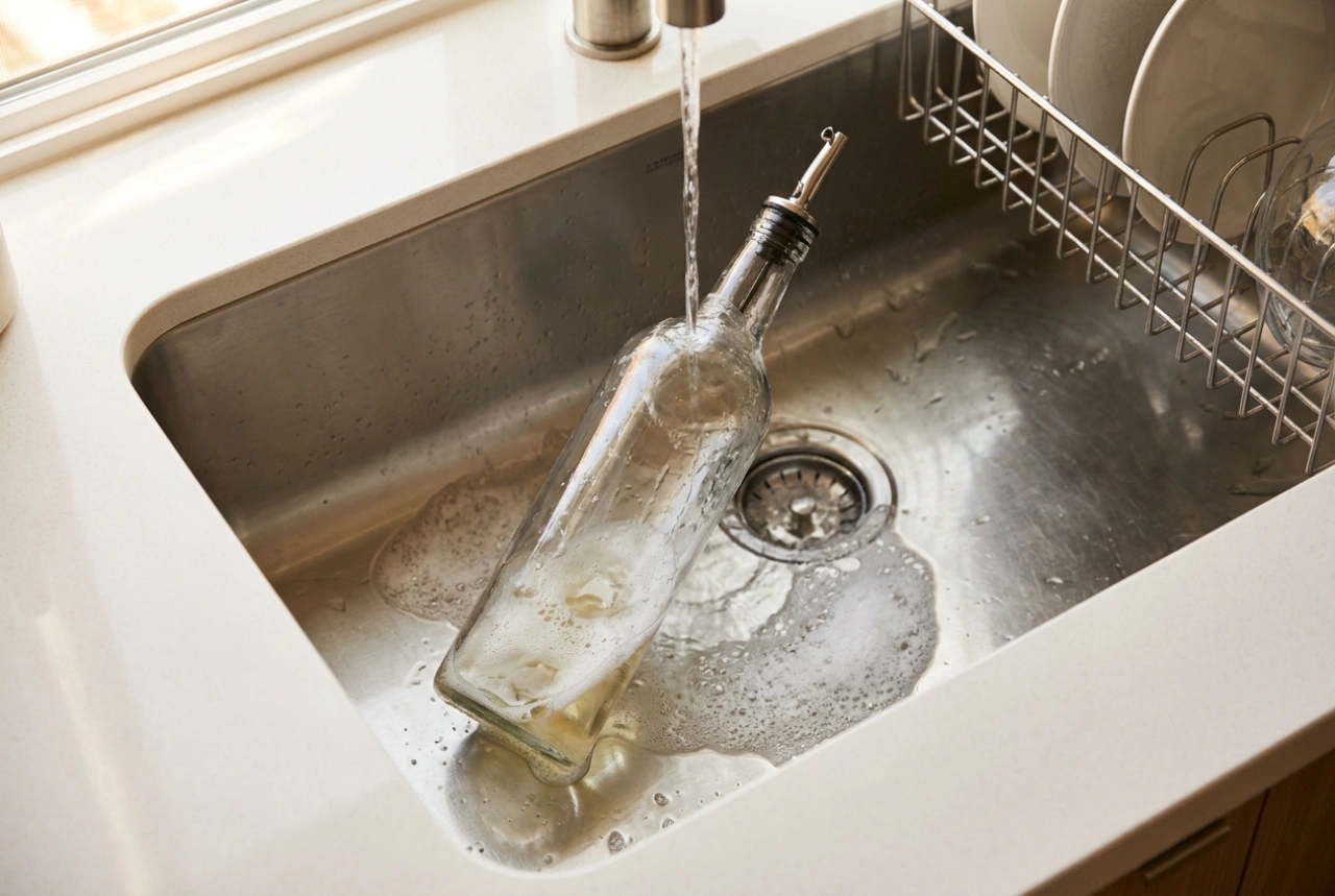 How to Clean an Oil Dispenser Bottle and Prevent Greasy Residue