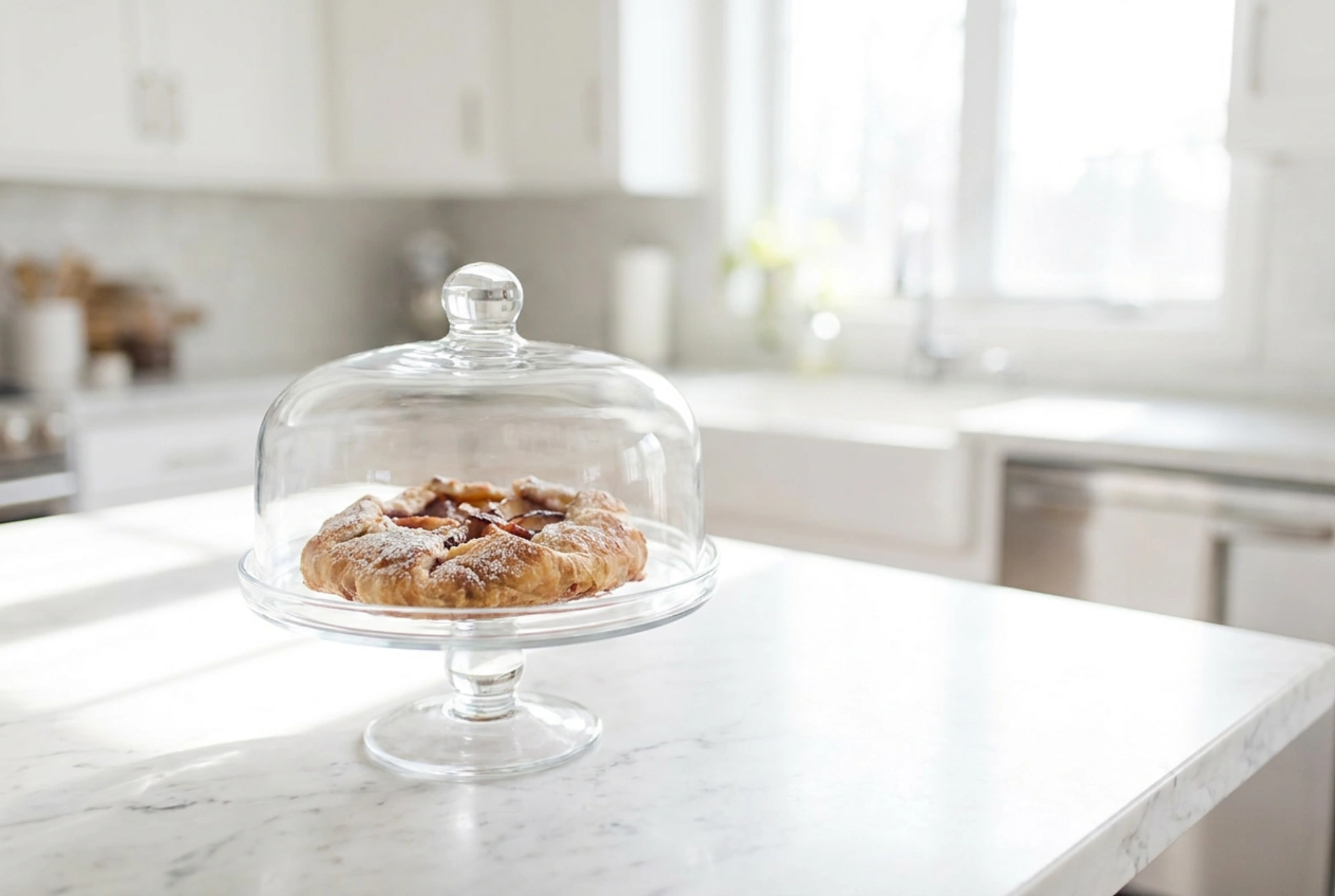 How to Store Baked Goods on a Cake Stand with a Dome Lid