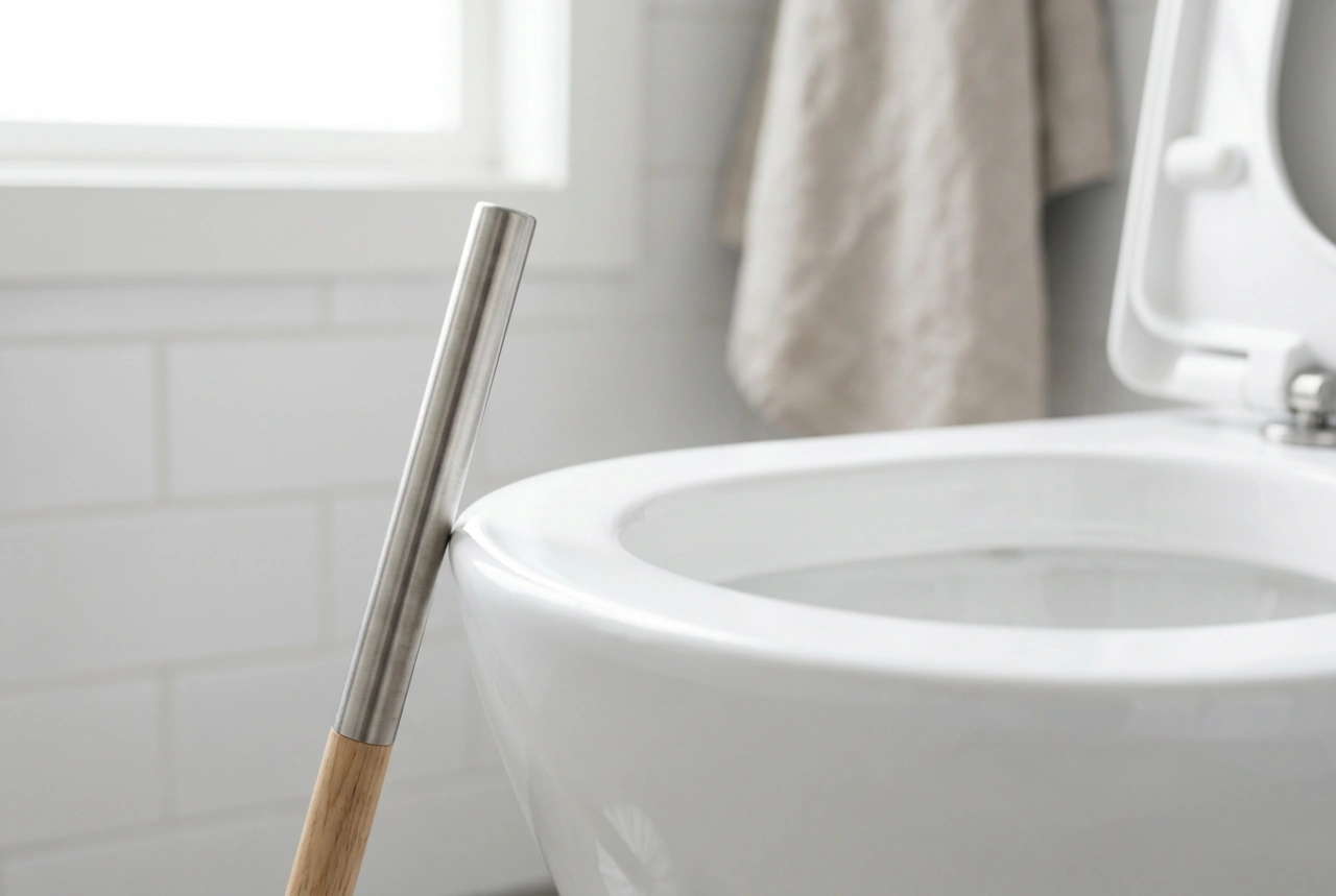 How to Use a Toilet Brush to Clean Under the Rim