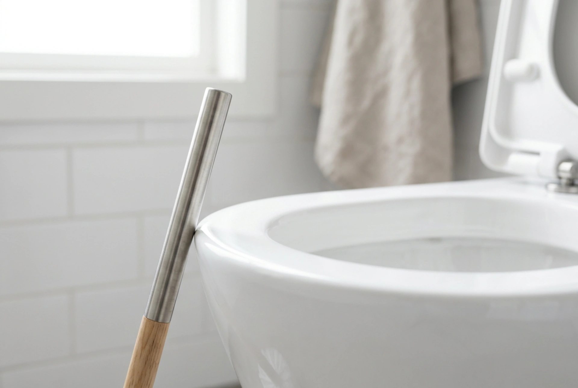 How to Use a Toilet Brush to Clean Under the Rim