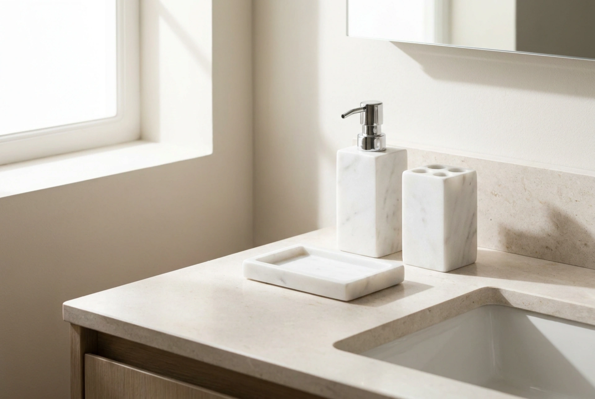 How to Clean a Marble Toilet Brush and Stand Without Staining