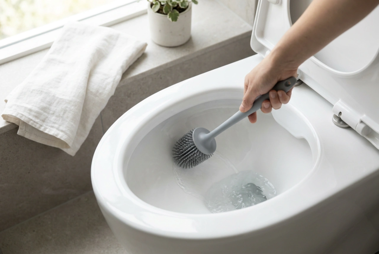 The Correct Technique for Using a Toilet Brush