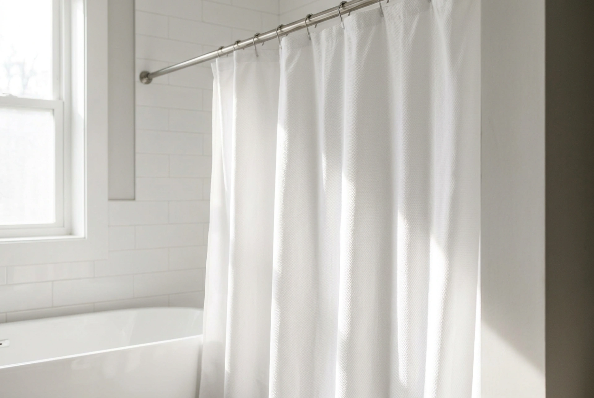 How to Install and Clean a Shower Curtain and Rod