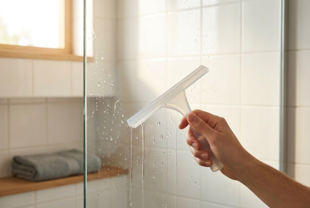 How to Use a Shower Squeegee to Prevent Limescale and Soap Scum