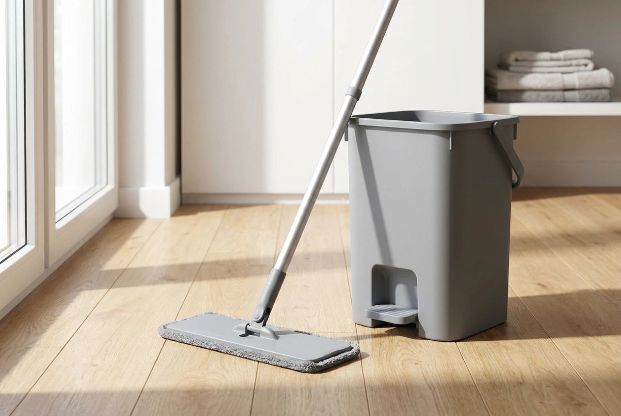 The Flat Mop and Wringer Bucket System for Efficient Cleaning