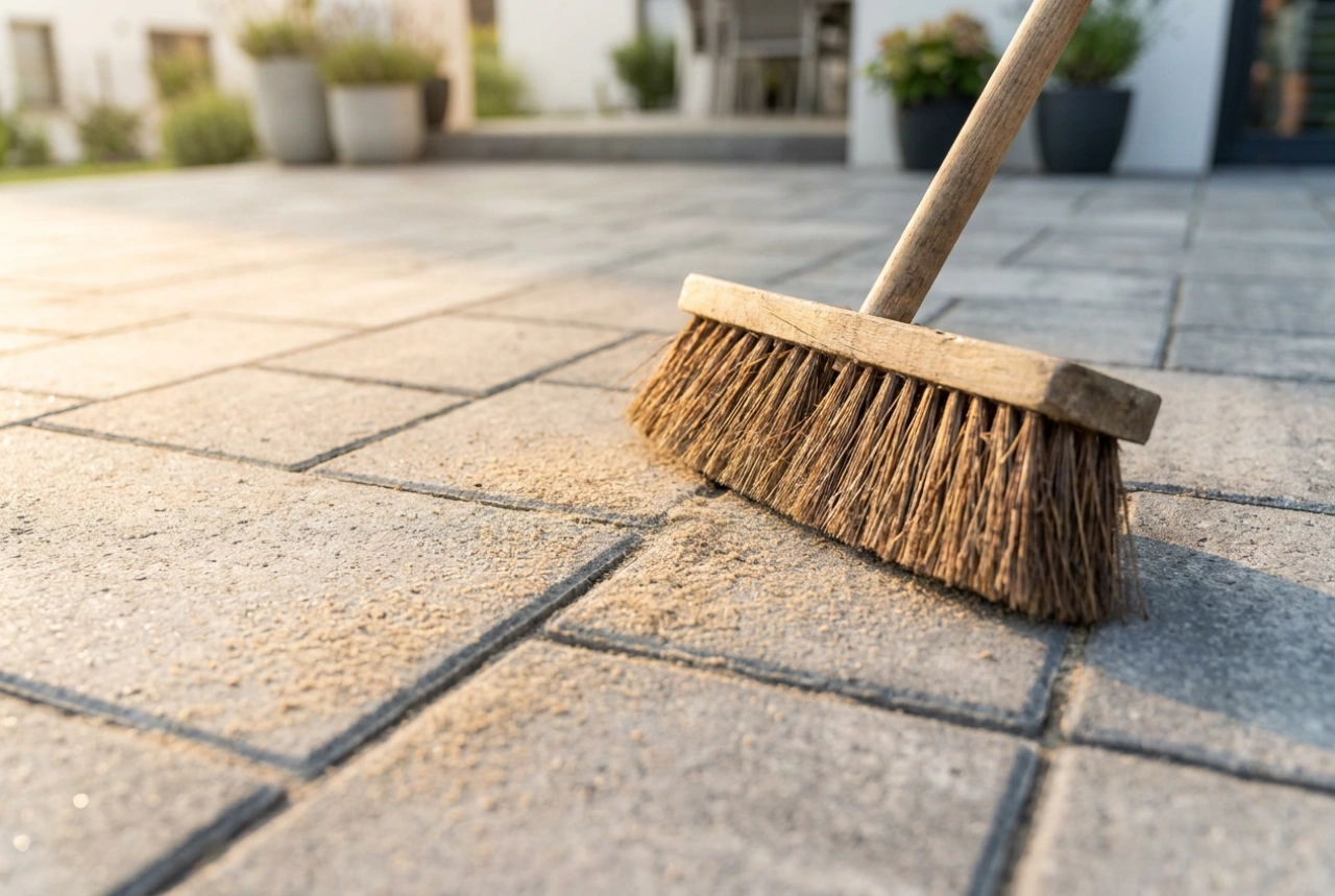 How to Sweep Block Paving to Remove Excess Sand from Joints