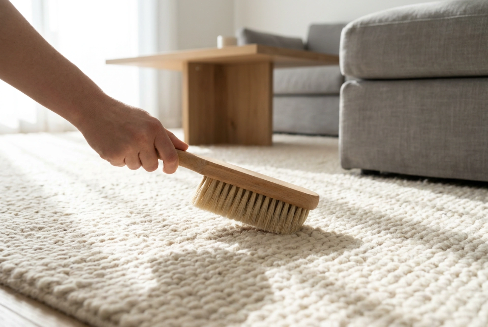 How to Use a Carpet Scrub Brush Without Damaging the Pile