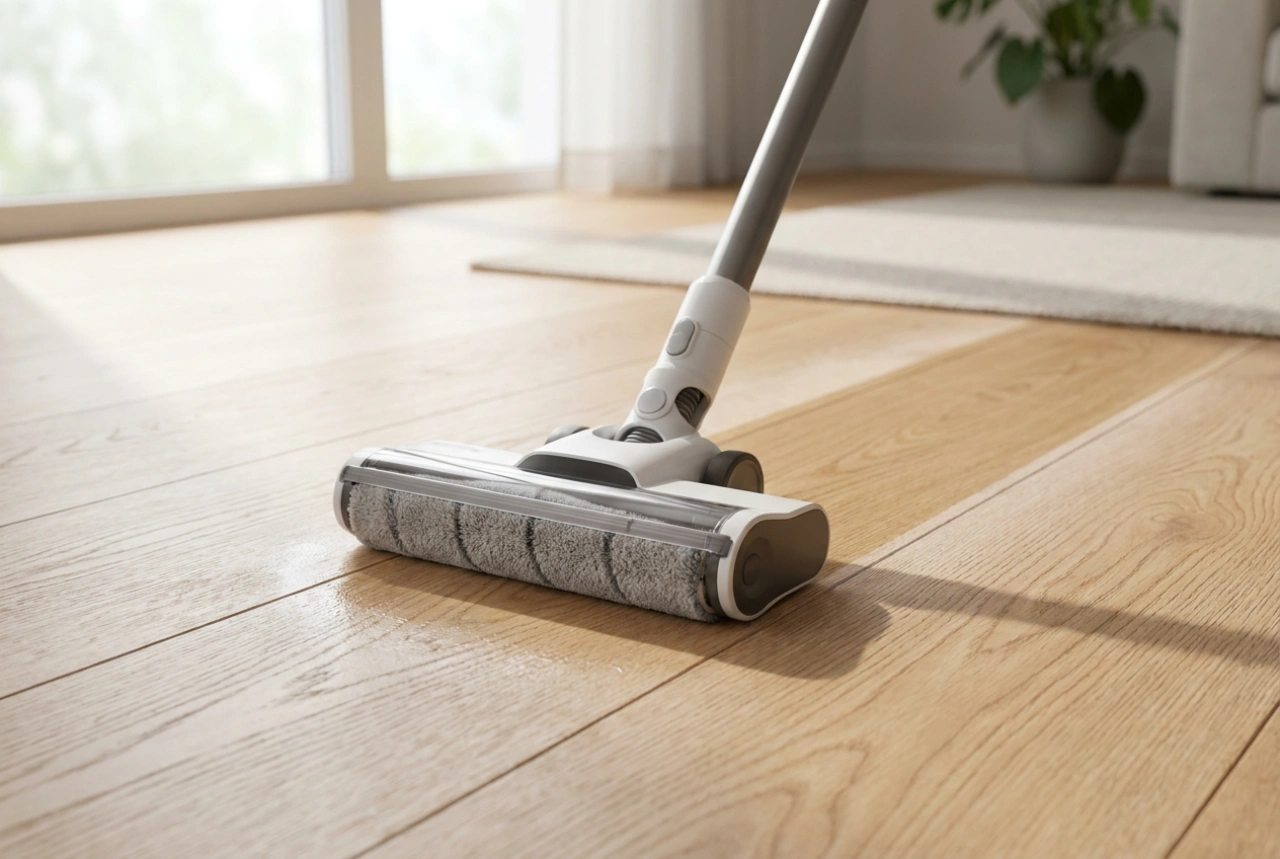 How to Mop Floors with a Cordless Vacuum Cleaner Without Over-Wetting