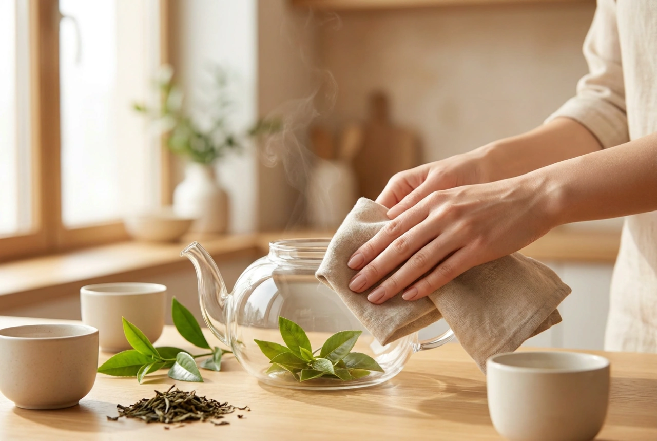 How to Restore and Clean a Glass Teapot with an Infuser