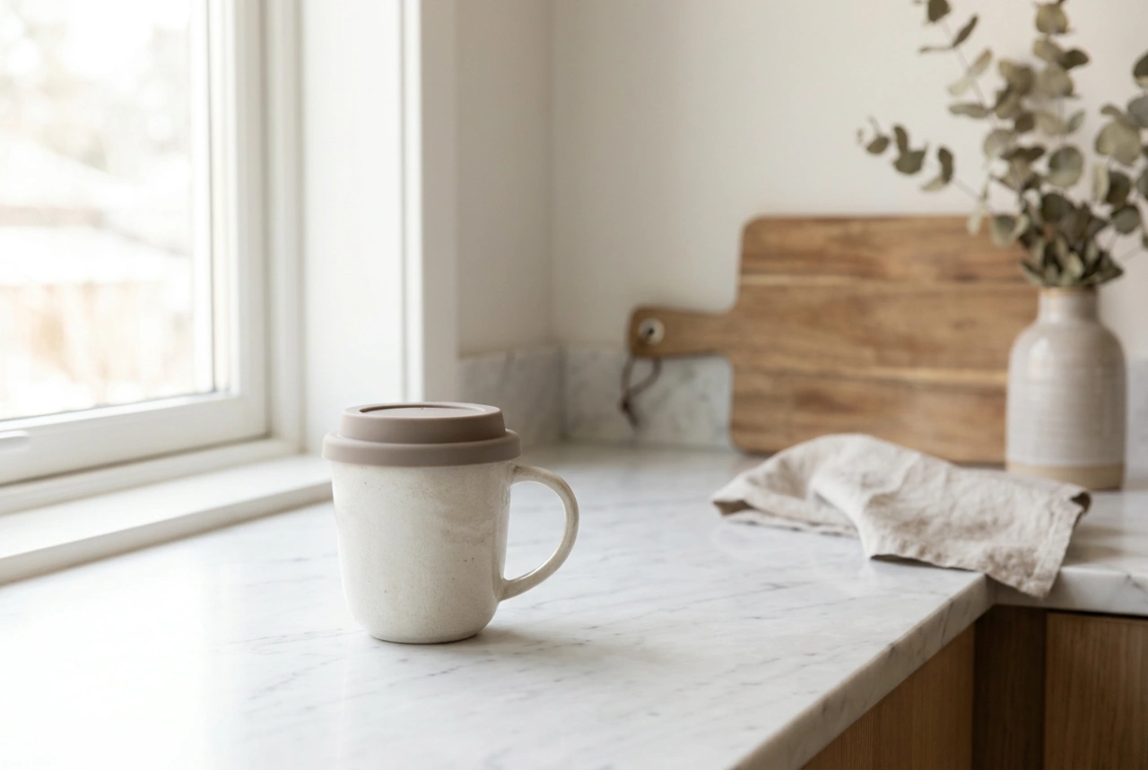 How to Clean a Ceramic Mug with a Silicone Lid